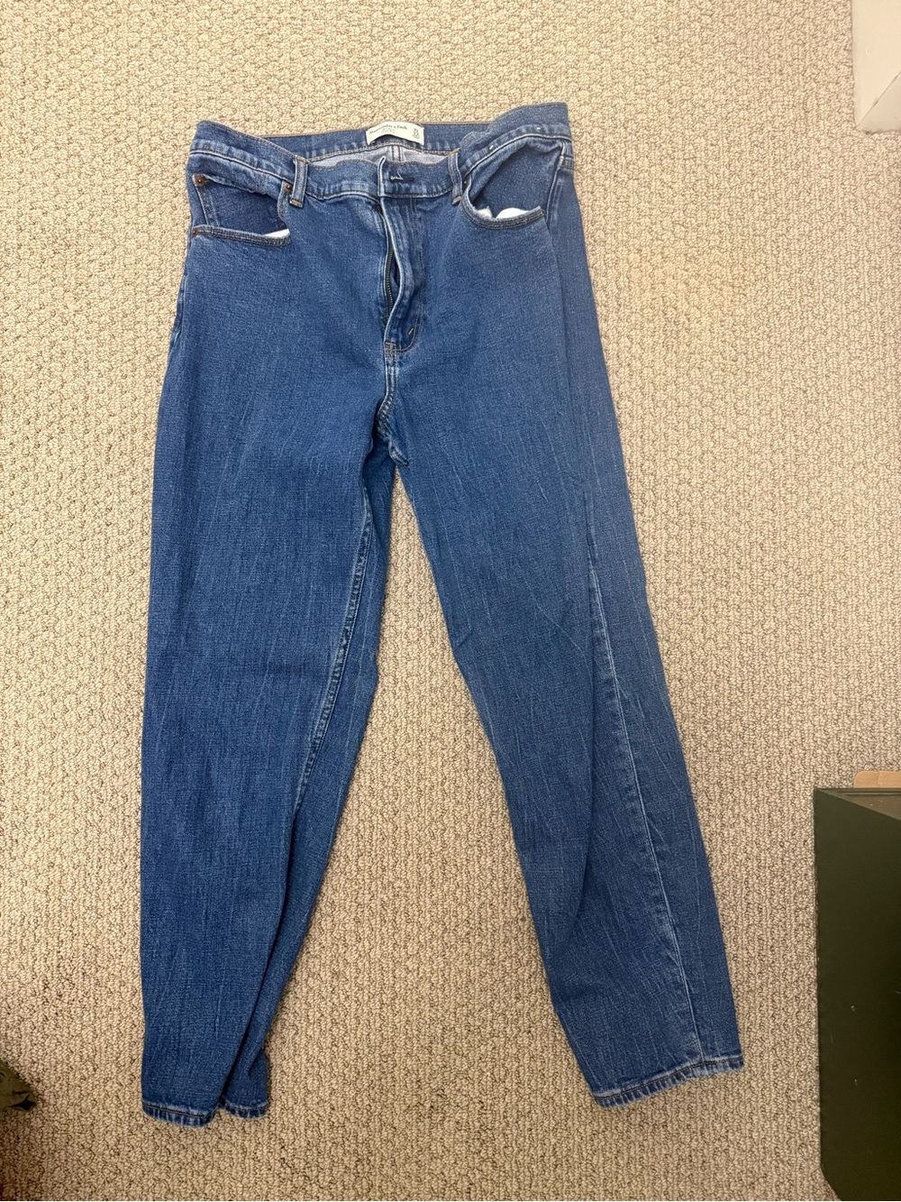 Abercrombie & Fitch Straight-Leg Denim Jeans in Blue